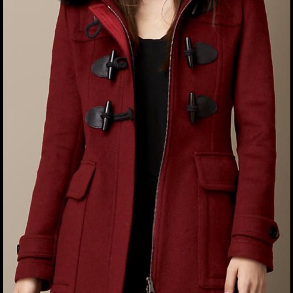 (Sold ) Burberry duffle  Wool coat